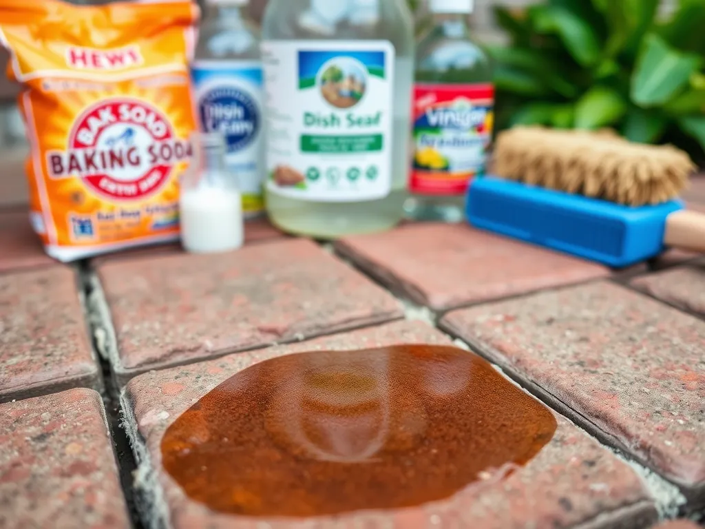 Jak usunąć olej z kostki brukowej domowym sposobem?