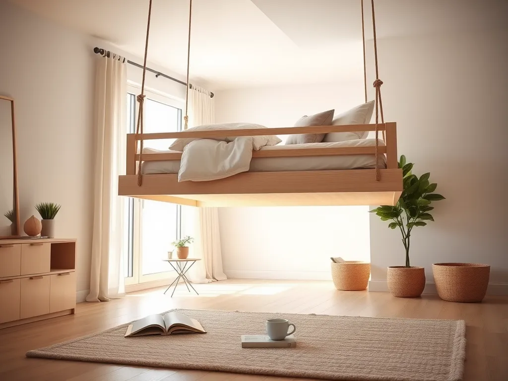 Jak zrobić łóżko podwieszane pod sufitem?