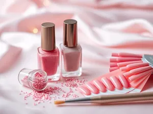 Paznokcie różowe z brokatem: pomysły i inspiracje