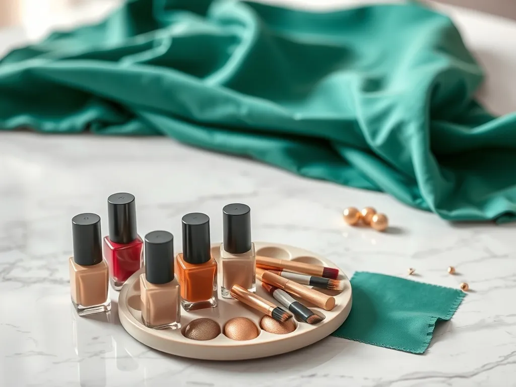 Jaki kolor paznokci do zielonej sukienki?