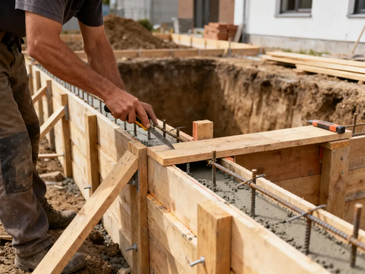 Kontrola i wzmacnianie szalunku przed betonowaniem